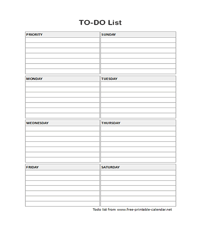 to do list template pdf printable wwwfree printable calendarnet